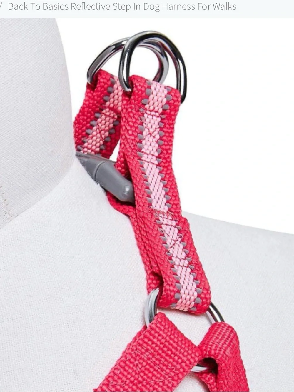 2 for $15 sale: Brand new Essentials by blueberry pet pink striped harness - M